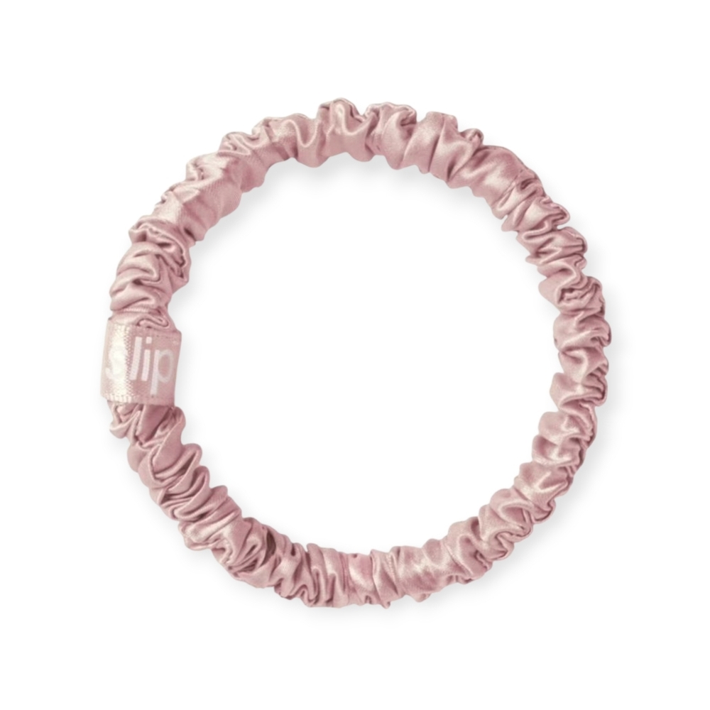Slip Pure Silk Skinny Scrunchie Rose Gold Pink